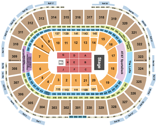 TD Garden Fleetwood Mac Seating Chart